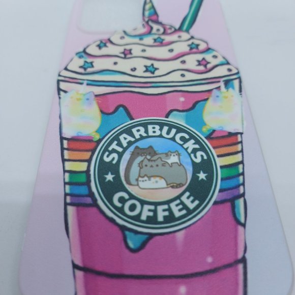 Starbucks Pink and Green Phone Case with Whimsical Design - Picture 7 of 8